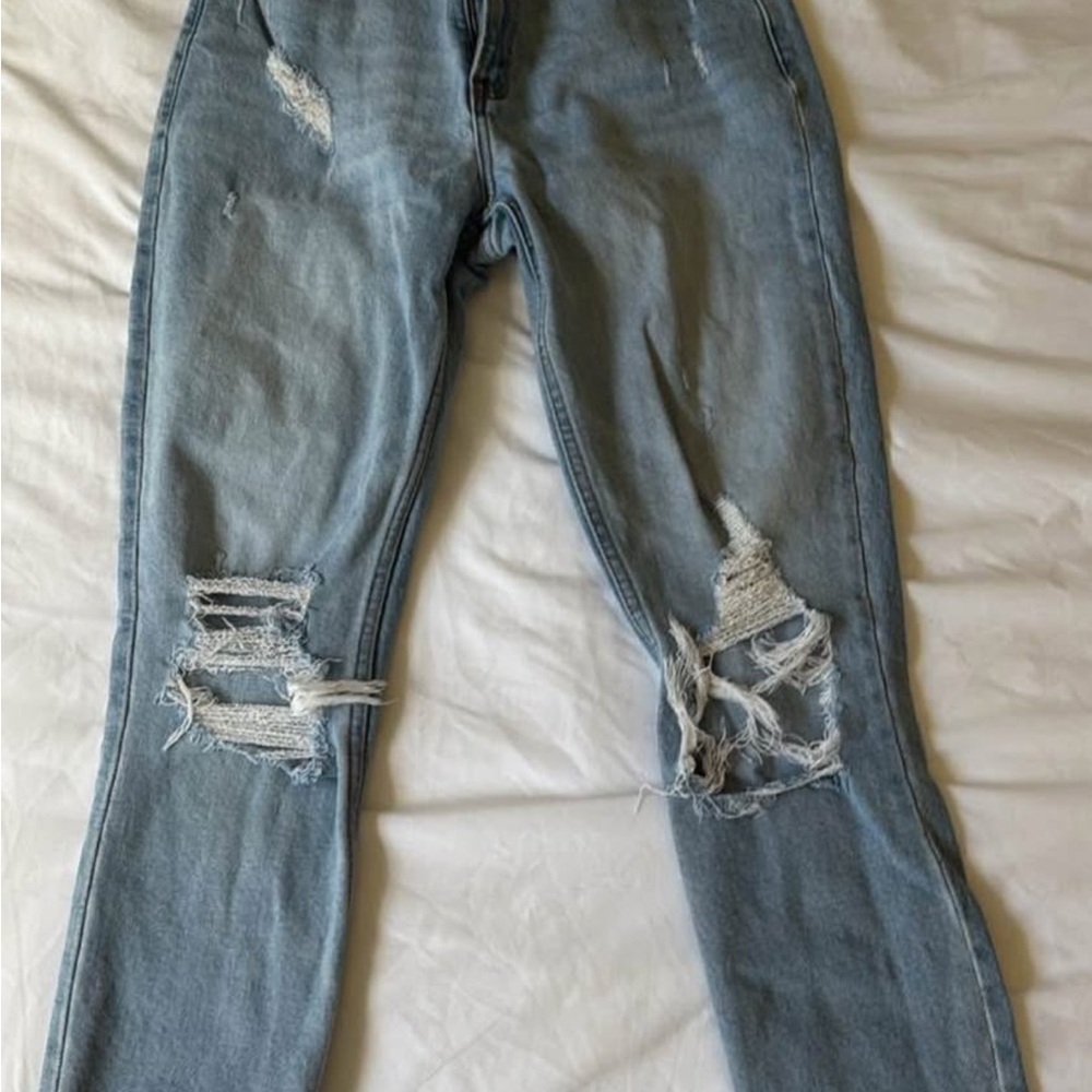 Abercrombie & Fitch Light Wash High Rise Jeans CURVE LOVE